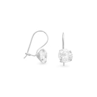 Thumbnail for 8mm Solitaire CZ Wire Earrings