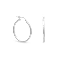 Thumbnail for 2mm x 28mm Hoop Earrings with Click