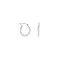 Thumbnail for 2mm x 14mm Square Tube Hoop Earrings