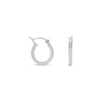 Thumbnail for 2mm x 18mm Square Tube Hoop Earrings