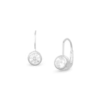 Thumbnail for Bezel CZ Lever Earrings
