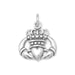 Oxidized Claddagh Charm