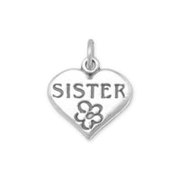 Thumbnail for SISTER in Heart Charm