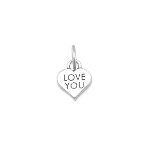 LOVE YOU Heart Charm