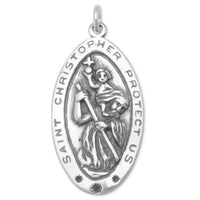 Thumbnail for Oval Saint Christopher Charm