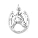 Horse in Horseshoe Charm