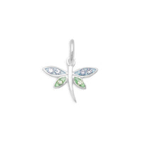 Thumbnail for Epoxy Dragonfly Charm with Crystals