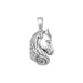 Oxidized Horse Pendant