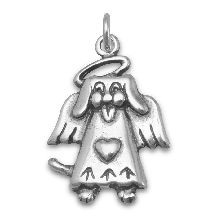 Dog Angel Charm