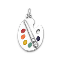 Thumbnail for Painter's Palette with Enamel Colors Charm