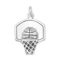 Thumbnail for Oxidized Basketball Hoop Charm