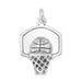 Oxidized Basketball Hoop Charm