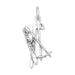 Snow Skis and Ski Poles Charm