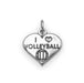 I Love Volleyball Charm
