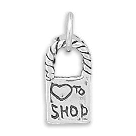 Love To Shop Reversible Bag Charm