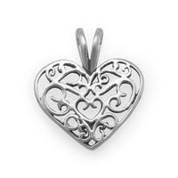 Thumbnail for Filigree Heart Charm