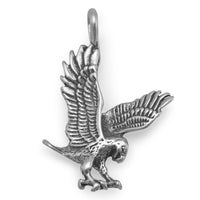 Thumbnail for Oxidized Landing Eagle Charm