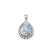 Thumbnail for Ancient Roman Glass Pendant with Bead Design