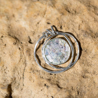 Thumbnail for Open Wire Design Ancient Roman Glass Pendant
