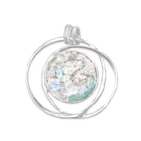 Thumbnail for Open Wire Design Ancient Roman Glass Pendant