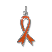 Thumbnail for Orange Awareness Ribbon Charm