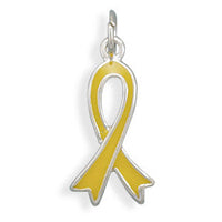 Thumbnail for Yellow Awareness Ribbon Charm