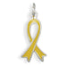 Yellow Awareness Ribbon Charm