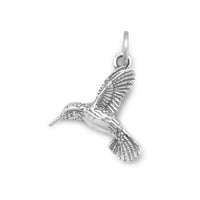 Thumbnail for Oxidized Hummingbird Charm