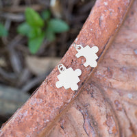 Thumbnail for Rhodium Plated Puzzle Piece Charms