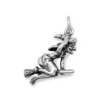 Thumbnail for Oxidized Witch on Broom Charm