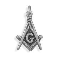 Thumbnail for Oxidized Masons Symbol Charm