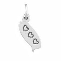 Thumbnail for 3 Hearts Text Message Charm