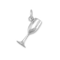 Thumbnail for Oxidized Wine Glass Charm