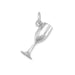 Oxidized Wine Glass Charm