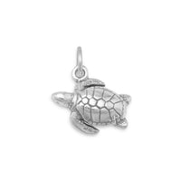 Thumbnail for Oxidized Sea Turtle Charm