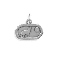 Thumbnail for Oxidized Howling Wolf Charm