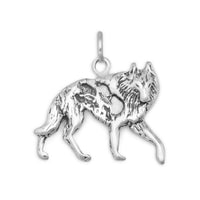Thumbnail for Oxidized Wolf Charm