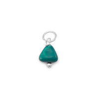 Thumbnail for Reconstituted Turquoise Nugget Charm - December Birthstone