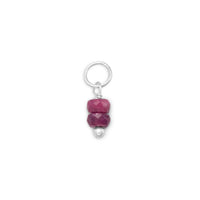 Thumbnail for Corundum Rondell Charm - July Birthstone