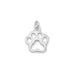 Small Cut Out Paw Print Charm