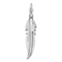Thumbnail for Oxidized Feather Charm