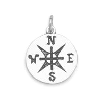 Thumbnail for Oxidized Compass Pendant