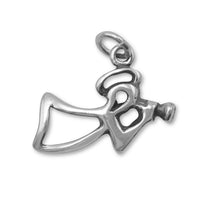 Thumbnail for Oxidized Angel with Trumpet Charm