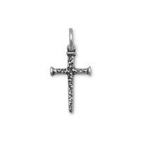 Thumbnail for Small Oxidized Cross of Nails Pendant