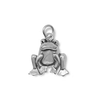 Thumbnail for Cute Sitting Frog Charm