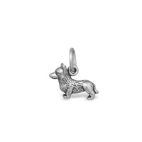 Thumbnail for Oxidized Corgi Dog Charm