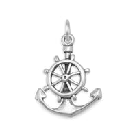 Thumbnail for Oxidized Mariners Anchor Cross Charm