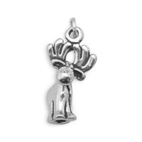 Thumbnail for Oxidized Cute Moose Charm