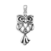 Thumbnail for Oxidized Owl Pendant