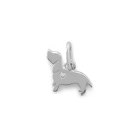 Thumbnail for Rhodium Plated Darling Dachshund Dog Charm